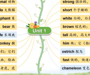 小学三下2025外研版单词跟读视频思维导图版